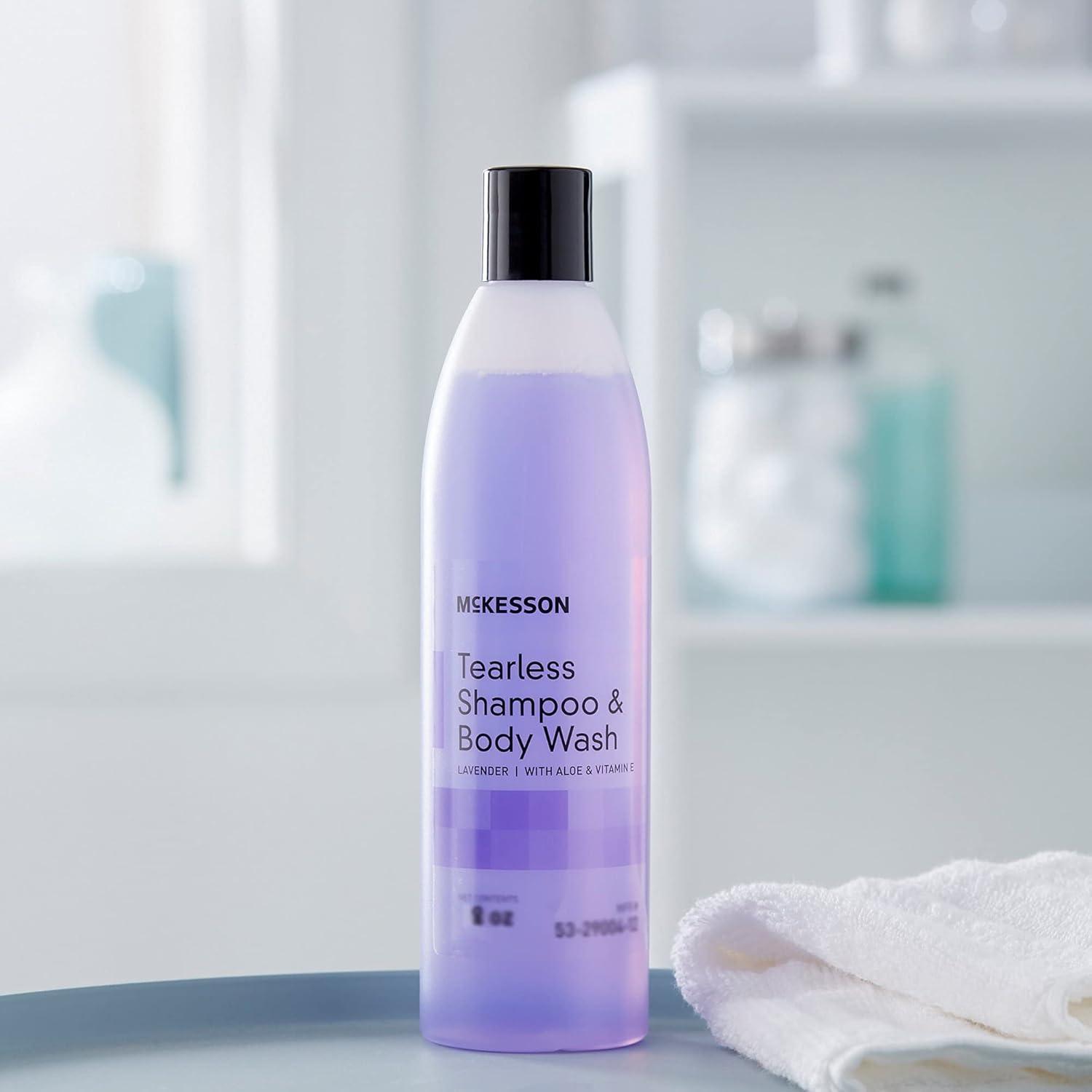 image:imageMcKesson Tearless Shampoo and Body Wash with Aloe and Vitamin E Lavender Scent 8 oz 1 Count