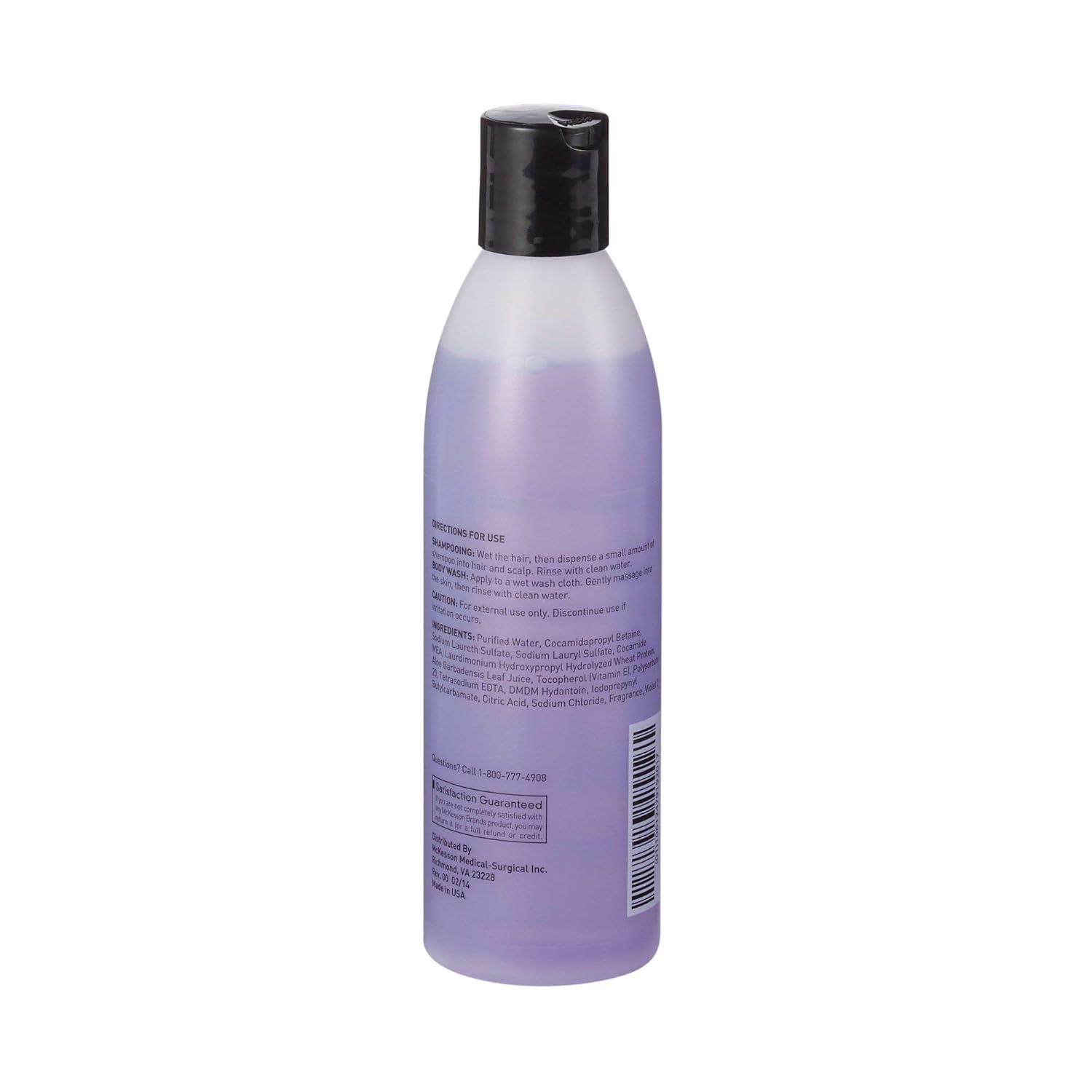 image:imageMcKesson Tearless Shampoo and Body Wash with Aloe and Vitamin E Lavender Scent 8 oz 48 Count