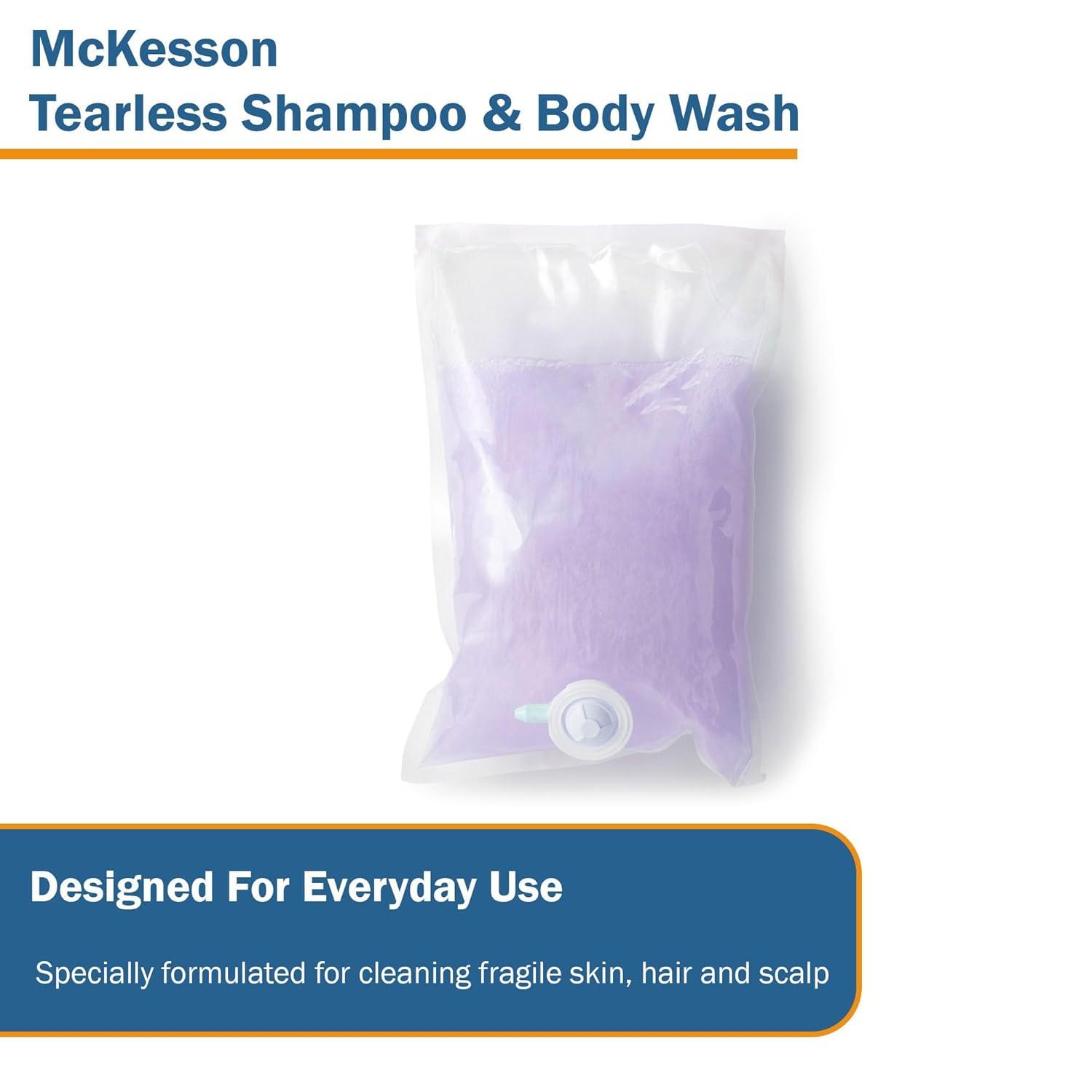 image:imageMcKesson Tearless Shampoo and Body Wash with Aloe and Vitamin E Lavender Scent Refill Bag 2000 mL 1 Count