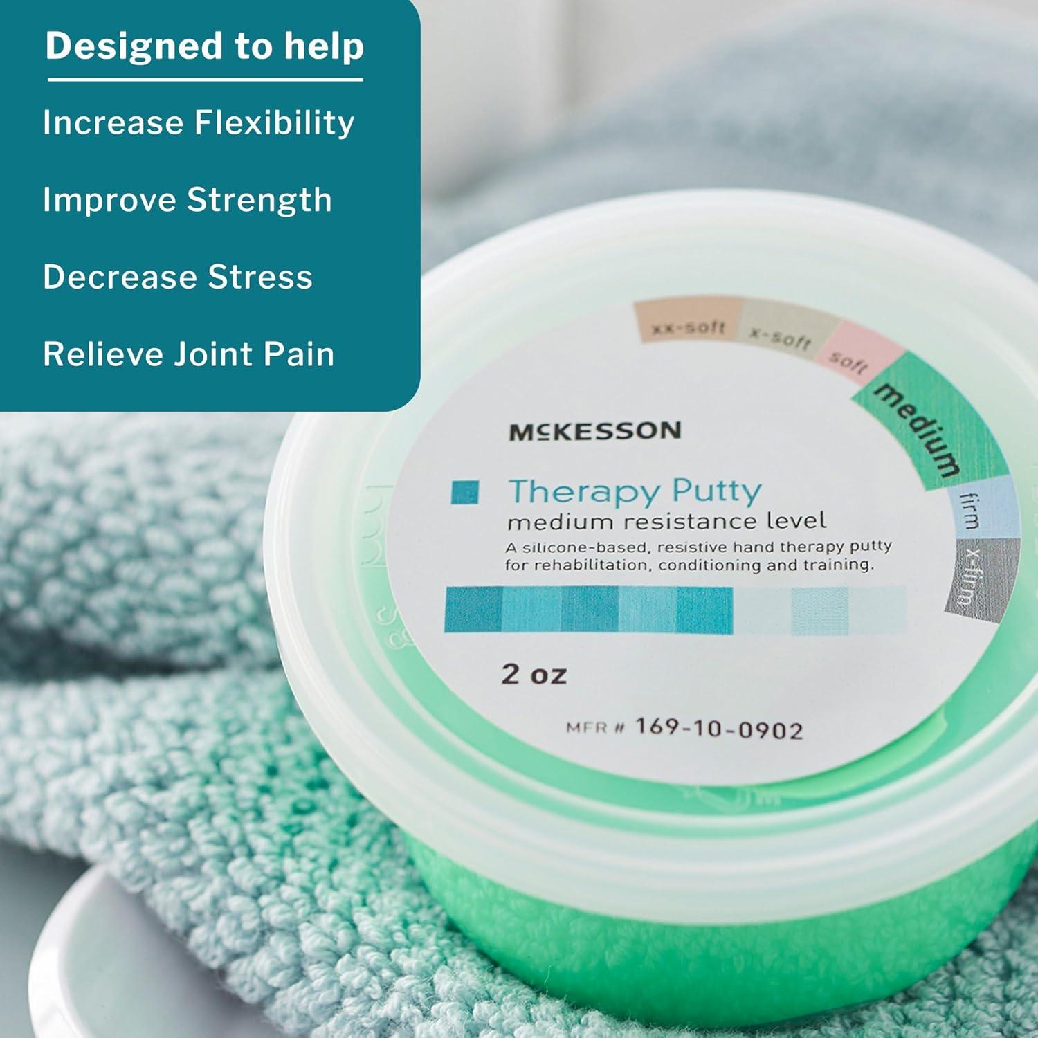 image:imageMcKesson Therapy Putty NonToxic Unscented Green Medium 2 oz 1 Count