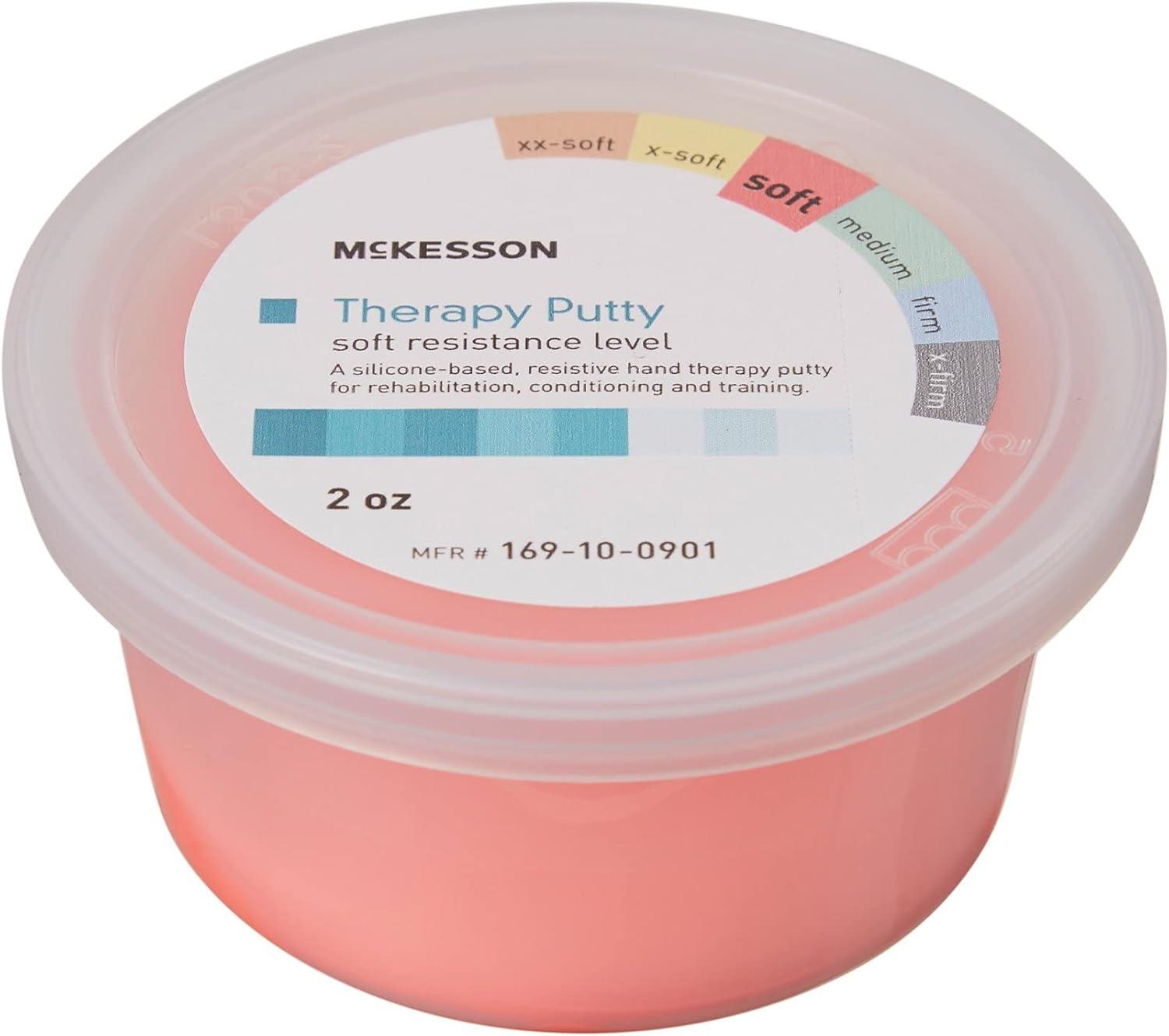 image:imageMcKesson Therapy Putty NonToxic Unscented Red Soft 2 oz 1 Count