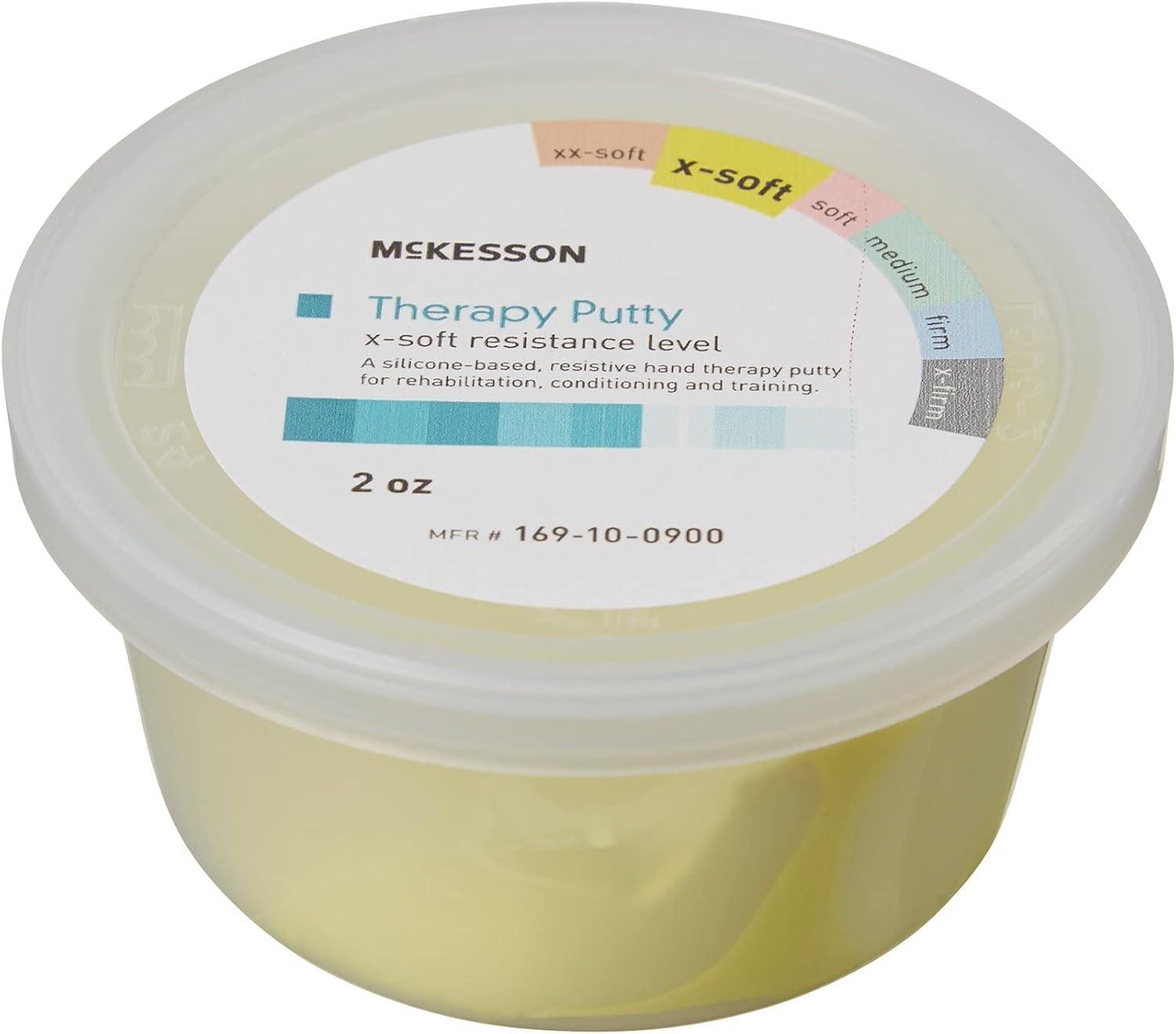 image:imageMcKesson Therapy Putty NonToxic Unscented Yellow XSoft 2 oz 1 Count
