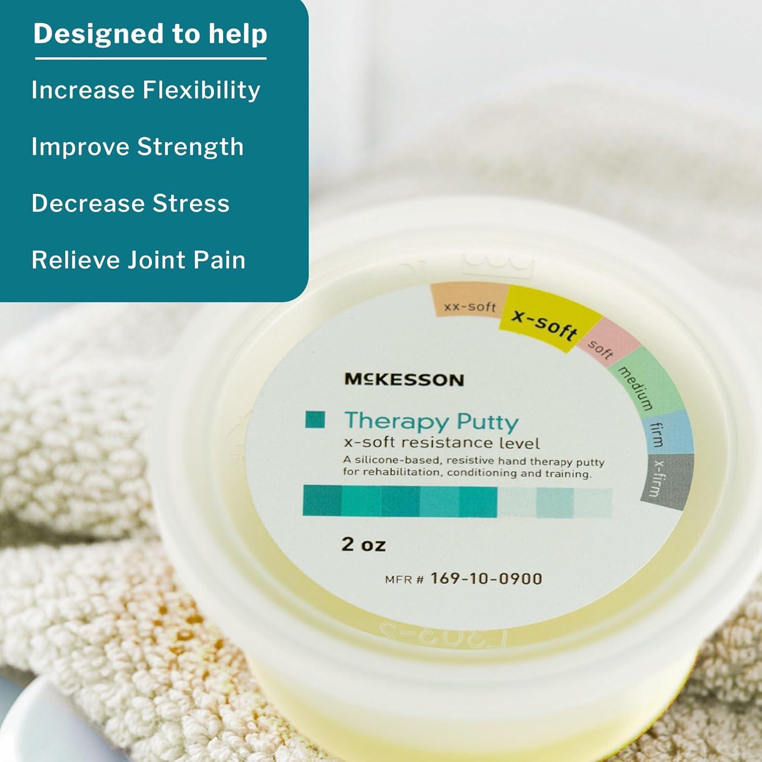 image:imageMcKesson Therapy Putty NonToxic Unscented Yellow XSoft 2 oz 1 Count