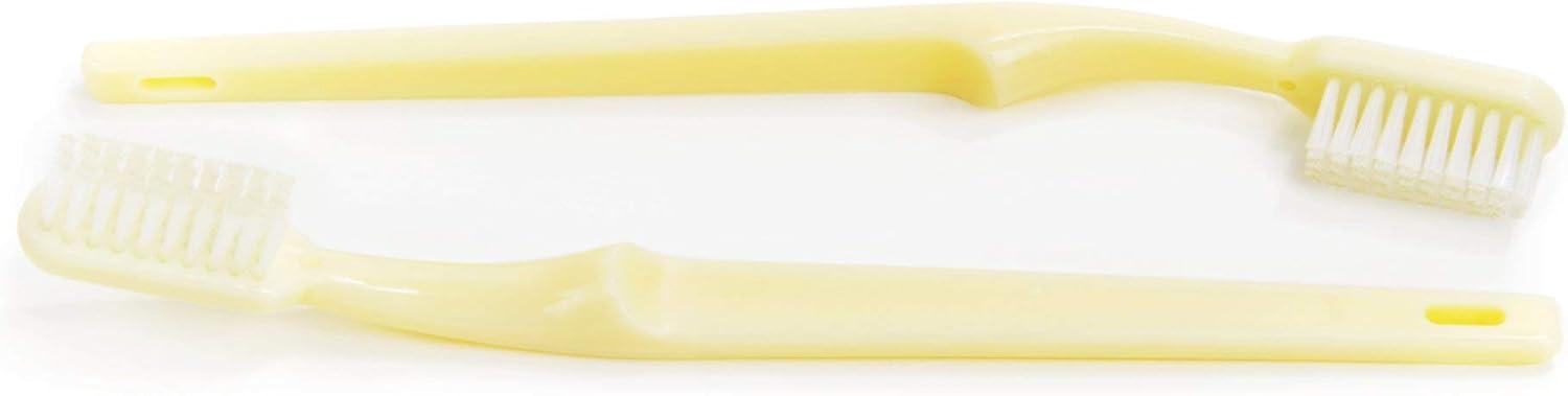 image:imageMcKesson Toothbrush Ivory Medium Bristles Curved Individually Wrapped 144 Count 1 Pack