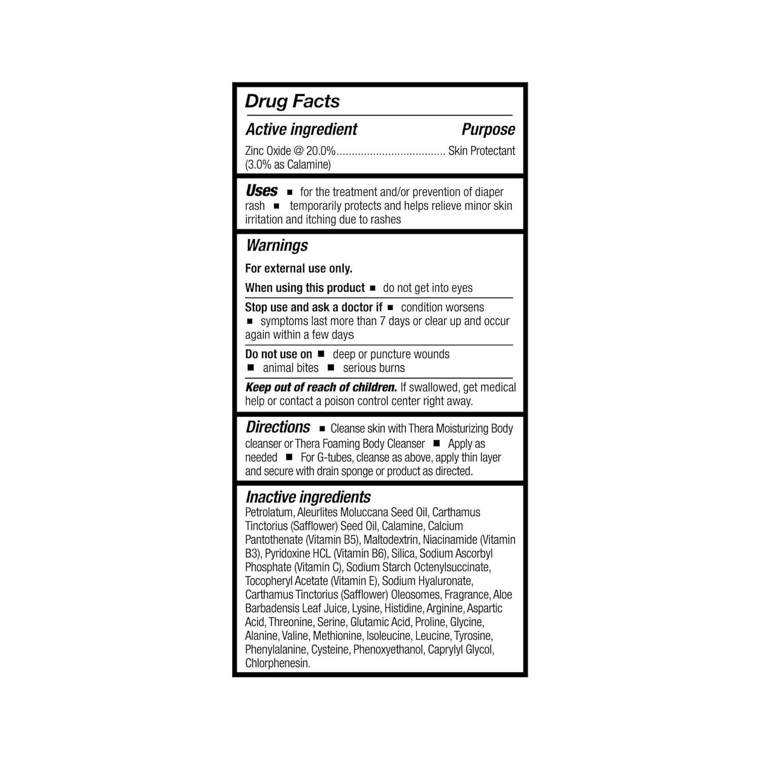 image:imageThera Calazinc Body Shield Barrier Cream with Calamine and Zinc 2Pack Incontinence Skin Protectant Ointment Diaper Rash Scented 4 oz4 Ounce Pack of 1