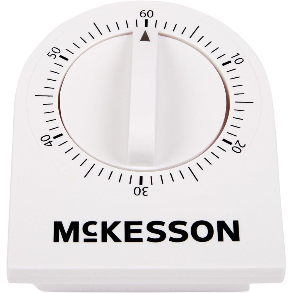image:imageMcKesson 60Minute Wind Up Timer with Single Chime Visual Timer for Home Kitchen Classroom 1 Count