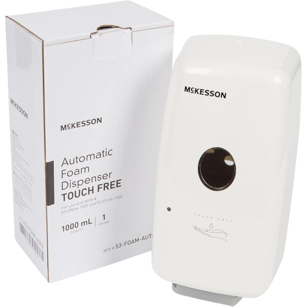 image:imageMcKesson Automatic Soap Dispenser for Foam Soap Hand Sanitizer Touchless Foam Dispenser Wall Mounted for Hallways Offices Schools 1000 mL 1 Count