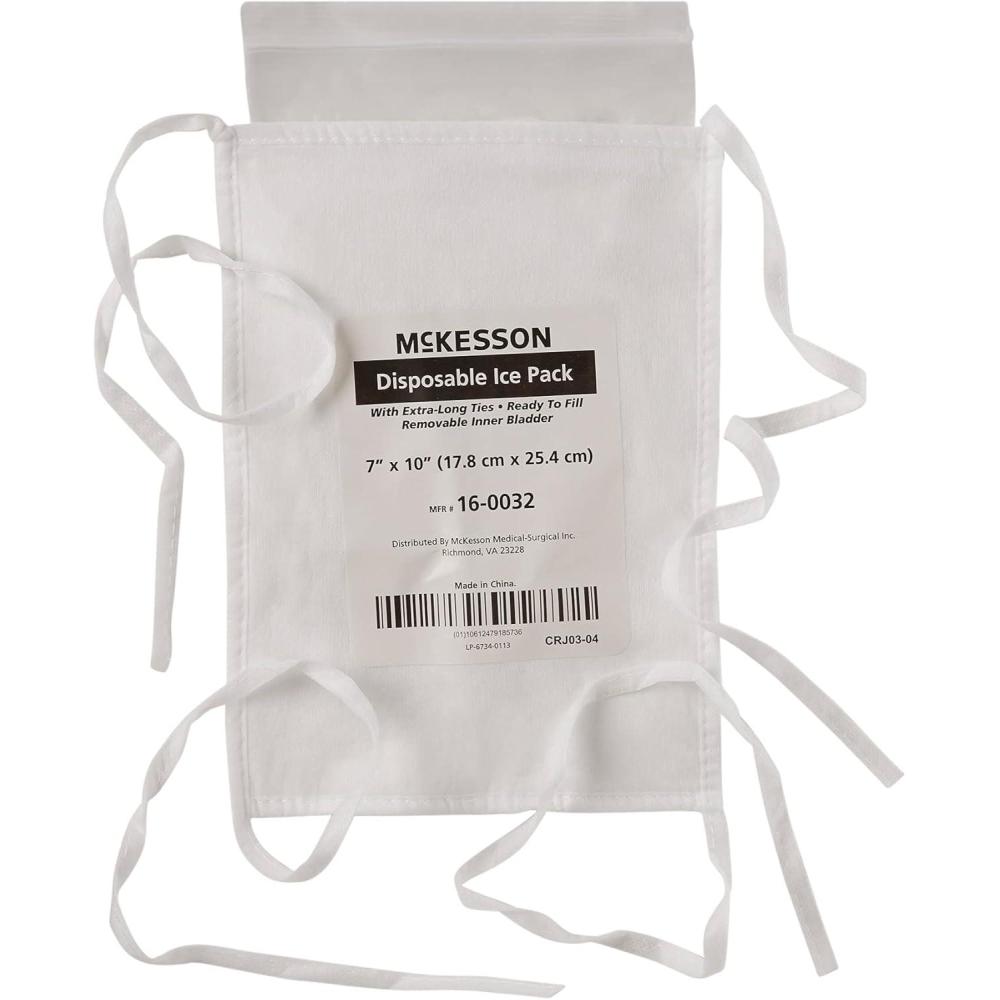 image:imageMcKesson Disposable Ice Pack Bag Tie Straps 7 in x 10 in 10 Count 10 Packs 100 Total