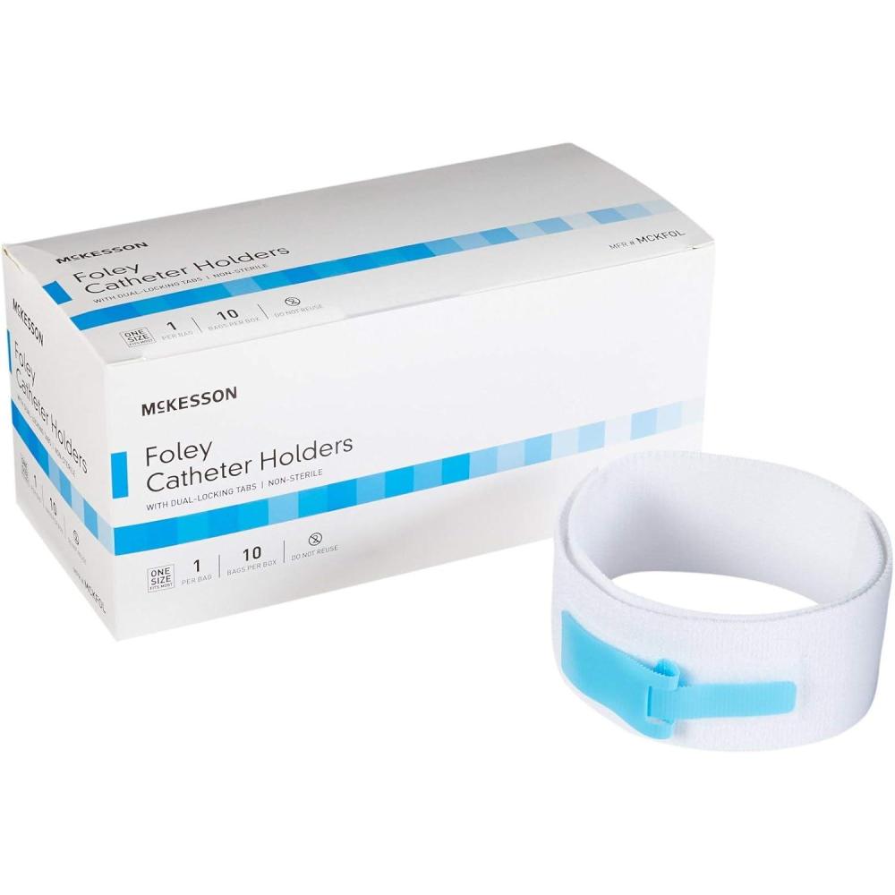 image:imageMcKesson Foley Catheter Tube Holder with DualLocking Tabs  Urinary Leg Band Holder 100 Count