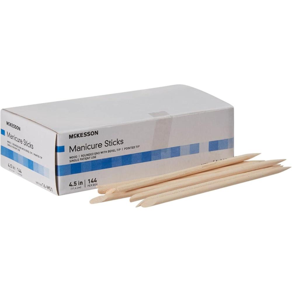 image:imageMcKesson Manicure Stick NonSplintering 100 White Birch Wood 45 in 144 Count
