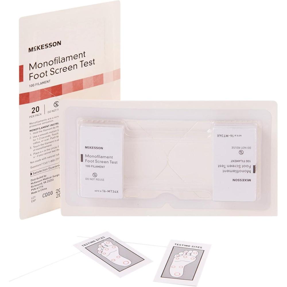 image:imageMcKesson Monofilament Foot Screen Test Neuropathy Screening Test Diabetic 10 g 480 Count20 Pack 24 Count