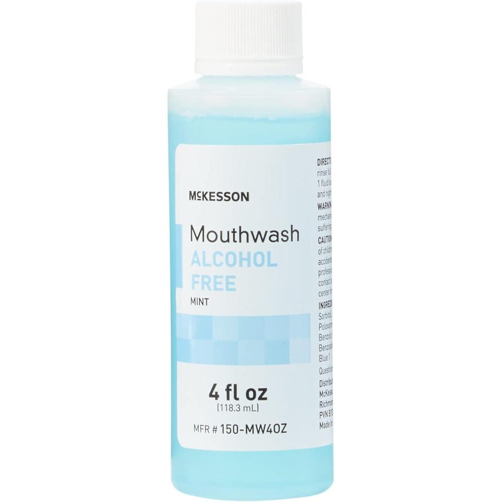 image:imageMcKesson Mouthwash AlcoholFree Mint Flavor 4 oz 60 Count