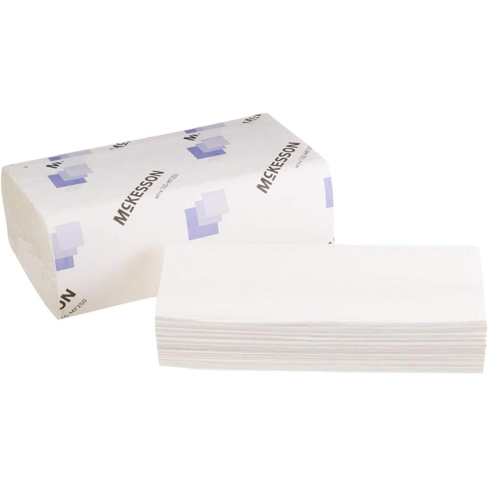 image:imageMcKesson MultiFold Paper Towels for Bathroom or Kitchen 1Ply White 906 in x 945 in 250 Towels 1 Pack