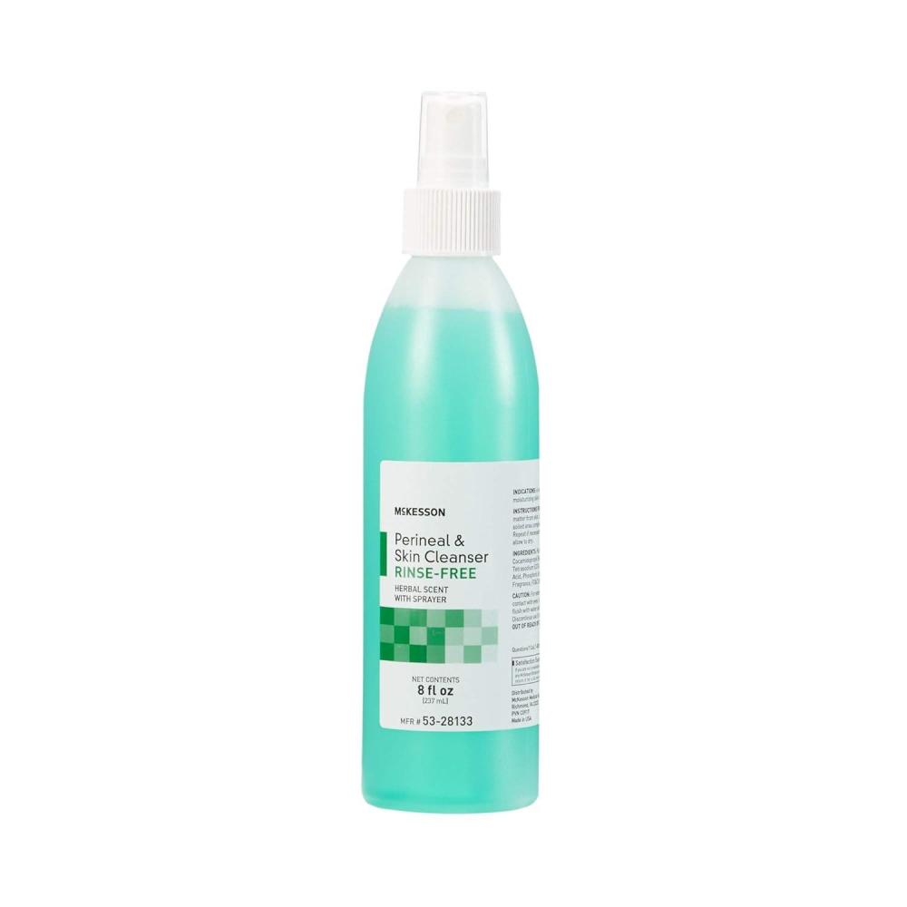 image:imageMcKesson Perineal Skin Cleanser with Aloe 1 Gallon Pack of 4 RinseFree Body Wash for Incontinence or Ostomy Care Fresh Scent1 Ounce Pack of 1