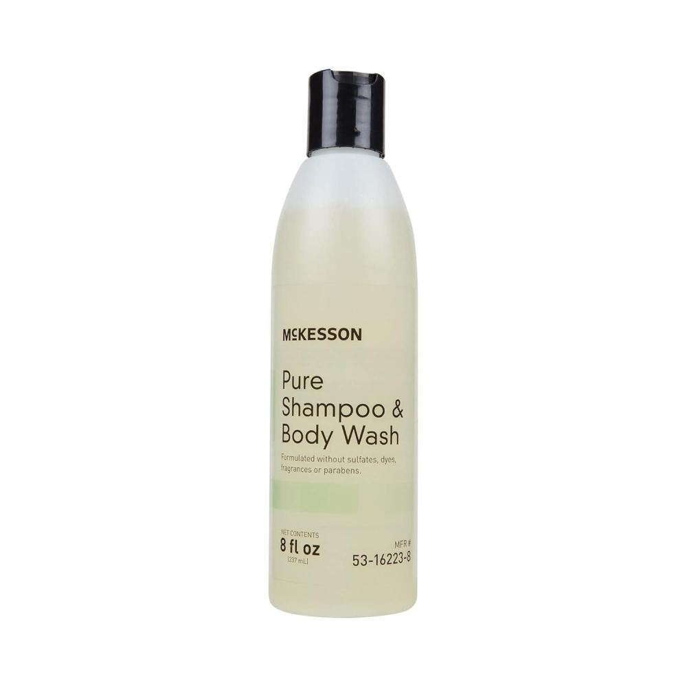 image:imageMcKesson Pure Shampoo and Body Wash Sulfates Dyes Fragrance and Parabens Free Unscented 8 oz 1 Count1 Ounce Pack of 1