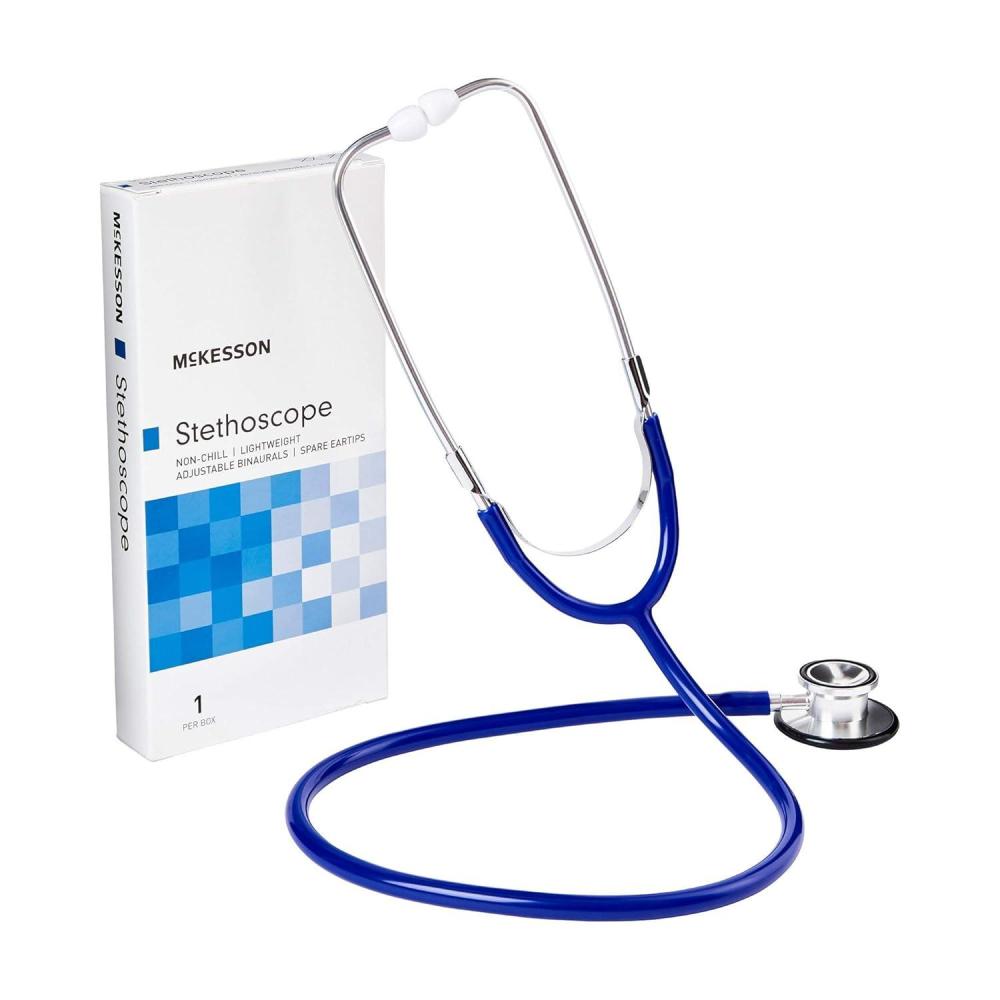 image:imageMcKesson Stethoscope Lightweight DoubleSided Chestpiece Adjustable Binaurals Royal Blue 22 in 1 Count
