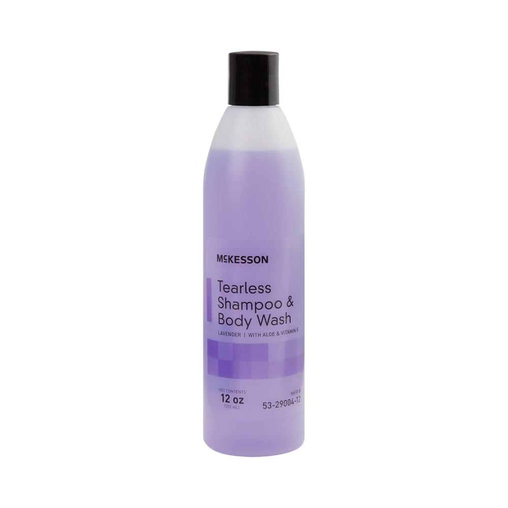 image:imageMcKesson Tearless Shampoo and Body Wash with Aloe and Vitamin E Lavender Scent 12 oz 24 Count