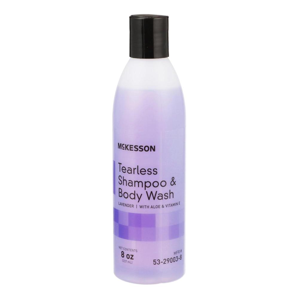 image:imageMcKesson Tearless Shampoo and Body Wash with Aloe and Vitamin E Lavender Scent 8 oz 48 Count