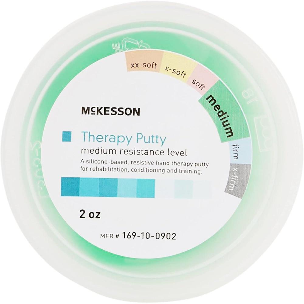 image:imageMcKesson Therapy Putty NonToxic Unscented Green Medium 2 oz 1 Count