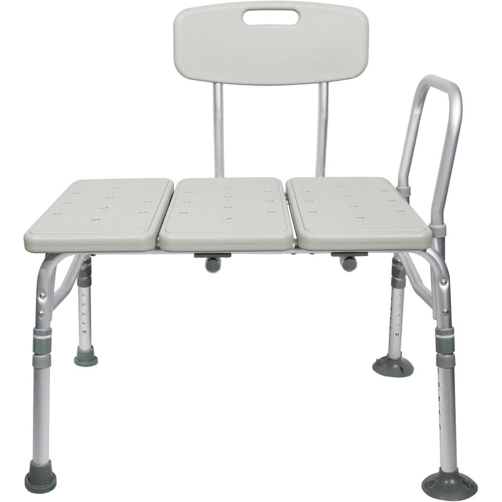 image:imageMcKesson Transfer Bench for Bathtubs Aluminum Adjustable Height 175 in to 225 in Up to 400 lbs 1 Count