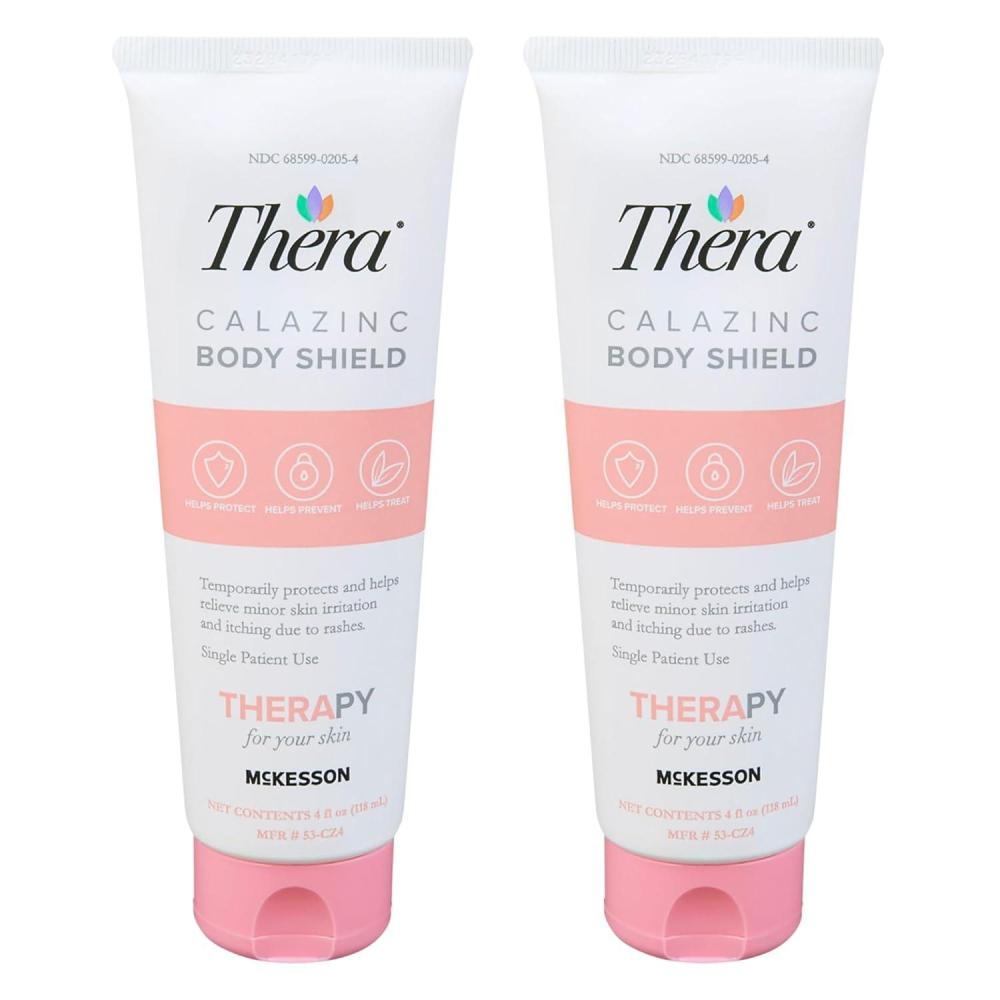 image:imageThera Calazinc Body Shield Barrier Cream with Calamine and Zinc 2Pack Incontinence Skin Protectant Ointment Diaper Rash Scented 4 oz4 Ounce Pack of 2