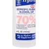 McKesson 70% Isopropyl Rubbing Alcohol – First Aid Solution for Cuts, Scrapes, Cleaning – 4 oz, 60 Count
