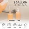 McKesson Body Wash and Shampoo [4 Count] – 1 Gallon Bulk Refill Full with Aloe, Cucumber Melon Scent – Sensitive Skin & Hair 2‑in‑1(Apricot)