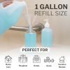 McKesson Body Wash and Shampoo [4 Count] – 1 Gallon Bulk Refill Full with Aloe, Cucumber Melon Scent – Sensitive Skin & Hair 2‑in‑1(Summer Rain)