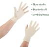 McKesson Confiderm DCL Latex Exam Gloves – Powder-Free, Ambidextrous, Non-Sterile – Ivory, Size Large, 100 Count, 1 Box