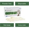McKesson Confiderm DCL Latex Exam Gloves – Powder-Free, Ambidextrous, Non-Sterile – Ivory, Size Large, 100 Count, 1 Box