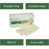 McKesson Confiderm PC Latex Exam Gloves – Powder-Free, Ambidextrous, Textured, Non-Sterile – Ivory, Size XL, 100 Count, 1 Box