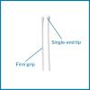 McKesson Cotton Tipped Applicator, 6 in [2000 Count] Long Sterile Medical Swabs, Individually Wrapped, Plastic Shaft, 2 Per Pouch, 1000 Packs