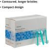 McKesson Denture Brushes 2-Sided Bristle, Green, 144 Count