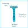 McKesson Disposable Razors, Stainless Steel Triple Blade, Lubricated Strip, Ergonomic Handle, Turquoise, 10 Count, 1 Pack(1 Count (Pack of 500))