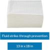 McKesson Disposable Towels [Pack of 250] for Dental Bibs, Nails, Tattoo, Dentist, Medical – 13 x 18 in, 2-Ply Tissue with Poly Back, Waffle Embossed, White