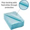 McKesson Disposable Towels [Pack of 500] for Dental Bibs, Nails, Tattoo, Dentist, Medical – 13 x 18 in, 2-Ply Tissue with Poly Back, Diamond Embossed, Blue(500)