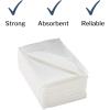 McKesson Disposable Towels [Pack of 500] for Dental Bibs, Nails, Tattoo, Dentist, Medical – 13 x 18 in, 2-Ply Tissue with Poly Back, Diamond Embossed, White
