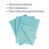 McKesson Disposable Towels [Pack of 500] for Dental Bibs, Nails, Tattoo, Dentist, Medical – 13 x 18 in, 2-Ply Tissue with Poly Back, Waffle Embossed, Blue