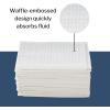 McKesson Disposable Towels [Pack of 500] for Dental Bibs, Nails, Tattoo, Dentist, Medical – 13 x 18 in, 2-Ply Tissue with Poly Back, Waffle Embossed, White