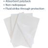 McKesson Disposable Towels [Pack of 500] for Dental Bibs, Nails, Tattoo, Dentist, Medical – 13 x 18 in, 2-Ply Tissue with Poly Back, Waffle Embossed, White