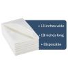 McKesson Disposable Towels [Pack of 500] for Dental Bibs, Nails, Tattoo, Dentist, Medical – 13 x 18 in, 3-Ply Tissue with Poly Back, Waffle Embossed, White