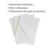 McKesson Disposable Towels [Pack of 500] for Dental Bibs, Nails, Tattoo, Dentist, Medical – 13 x 18 in, 3-Ply Tissue with Poly Back, Waffle Embossed, White