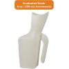 McKesson Female Urinal Graduated Markings, Lightweight, Single Patient Use, 946 mL, 1 Count