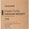 McKesson General Purpose White Polypropylene Plastic Forks, 5.8″, 1000 Count