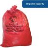 McKesson Infectious Waste Bags – Flat-Sealed Bottom, 1.2 mil – Red, 30 gal Capacity, 30 in x 36 in, 250 Count