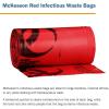 McKesson Infectious Waste Bags – Star-Sealed Bottom, 0.43 mil – Red, 10 gal – 15 gal Capacity, 24 in x 32 in, 500 Count