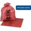 McKesson Infectious Waste Bags – Star-Sealed Bottom, 1.25 mil – Red, 45 gal – 55 gal Capacity, 40 in x 55 in, 150 Count