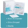 McKesson Island Dressing, Sterile, Polypropylene/Rayon, 4 in x 4 in Dimension, 2 in x 2 in Pad, 25 Count, 1 Pack