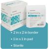 McKesson Island Dressings, Sterile, Dimension 2 in x 2 in, Pad 1 in x 1 in, 25 Count, 1 Pack