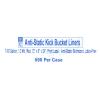 McKesson Kick Bucket Liners – Anti-Static with Biohazard Print Label, 1.3 mil – Red, 7 gal to 10 gal Capacity, 12 in x 8 in x 24 in, 500 Count